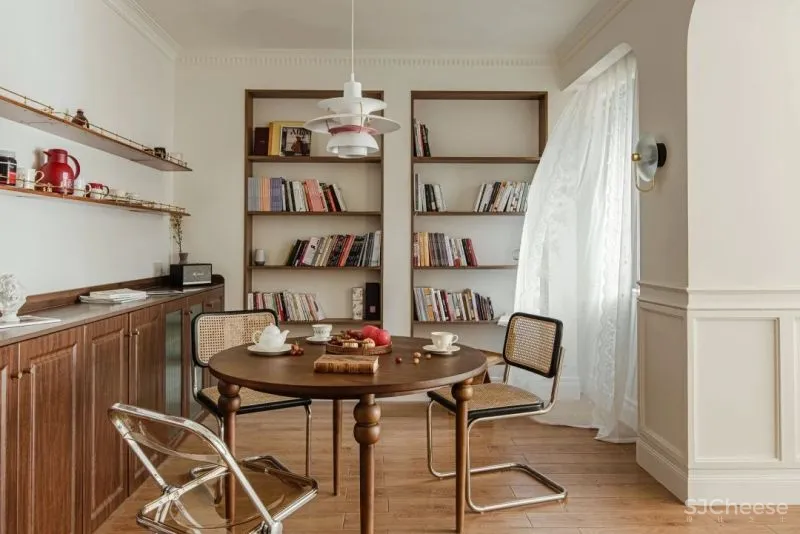 研究生小姐姐的91㎡一人居,两室改一室,换来通透客餐厅!奶油色太温柔!