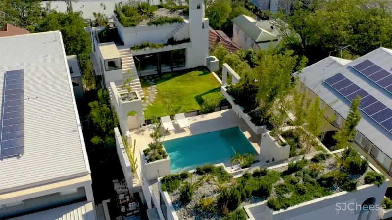 这栋房子的屋顶花园,设计得太美了