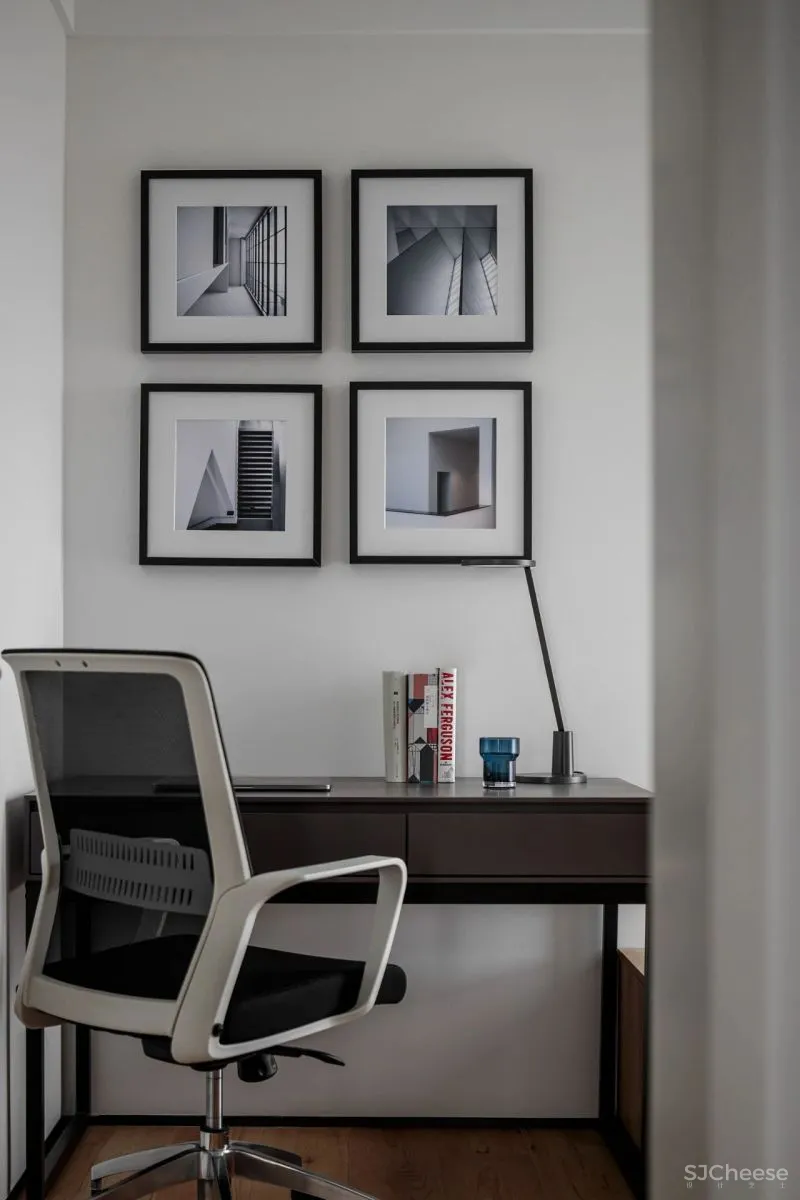 皇家蓝与爱马仕橙,极简空间的时尚活力感 宏福樘设计