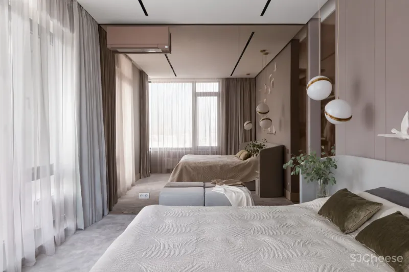 将并不算宽敞的公共区域塞的满满当当,没想到还如此好看!