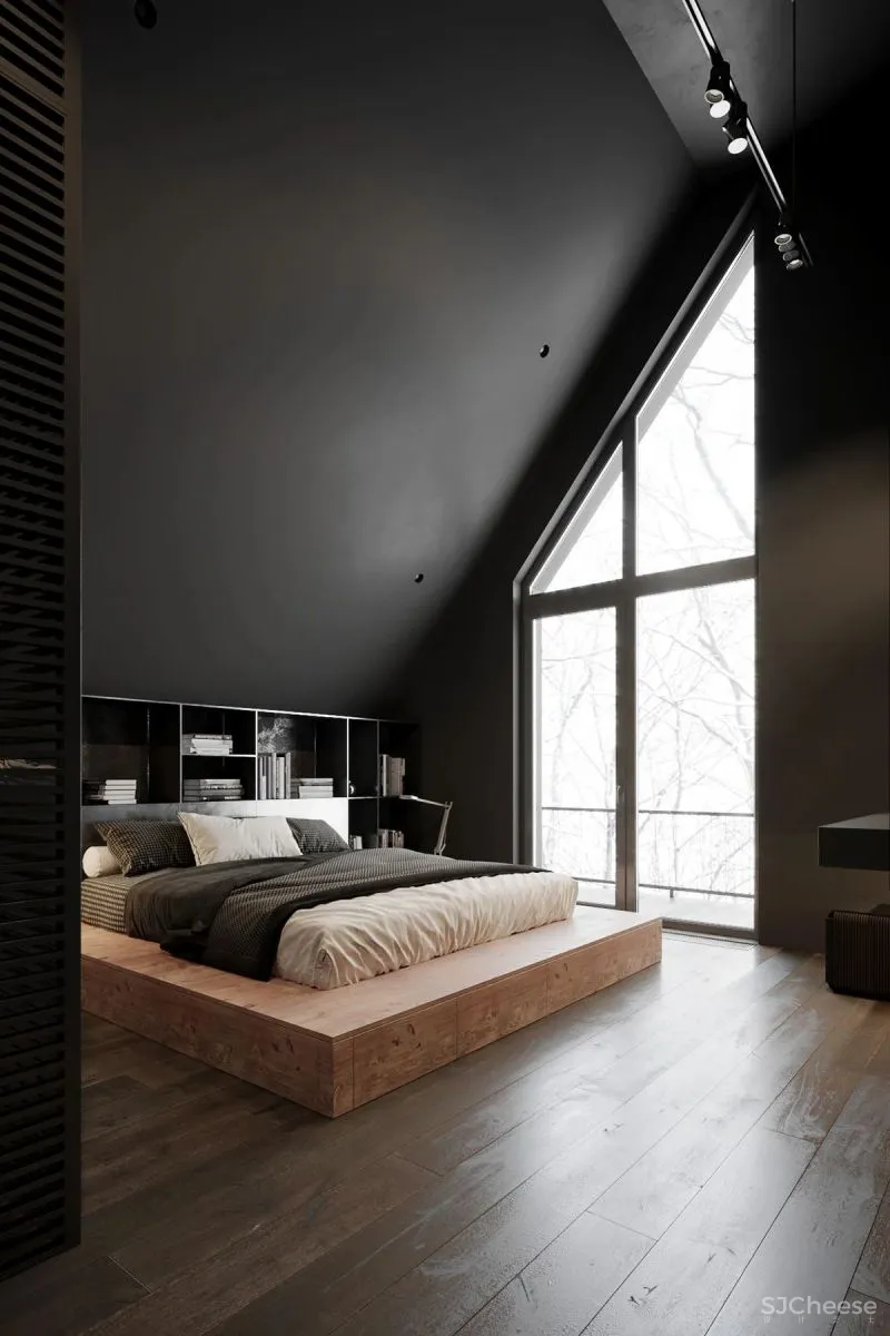 高级灰复式公寓,混凝土这么用简单又大气