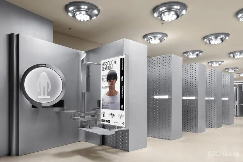 Some Thoughts 李京泽 蕉内深圳概念店,探索机械美学装置的趣味性