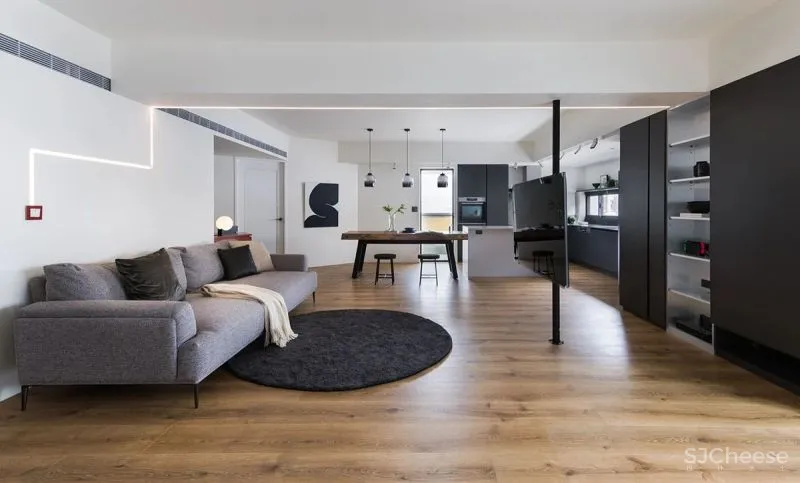 舍弃茶几，不做电视墙！全屋简约风，耐看不过时