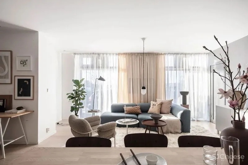 60㎡温柔知性的美,瑞典单身女子公寓