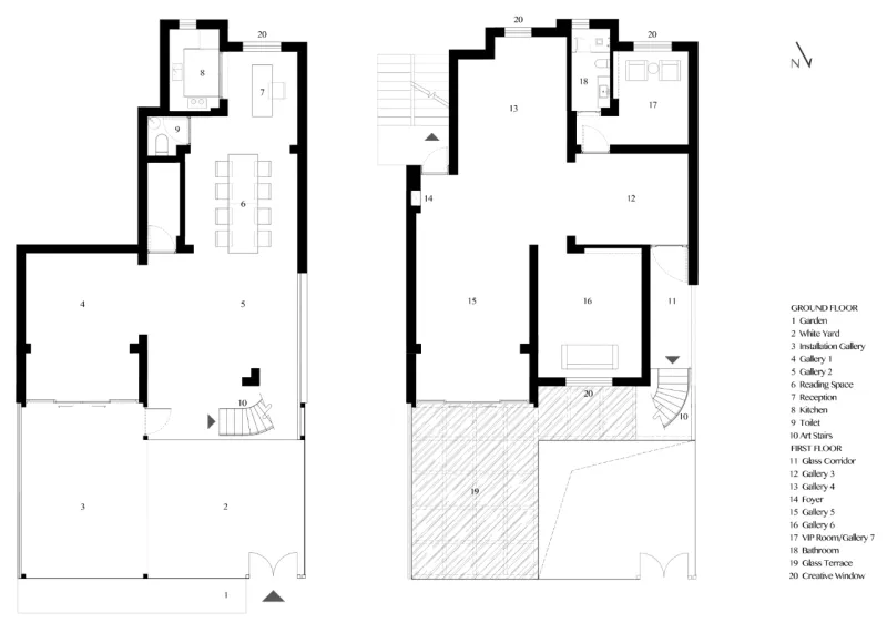 老宅变身极简白画廊，以空间与光探索艺术之雅