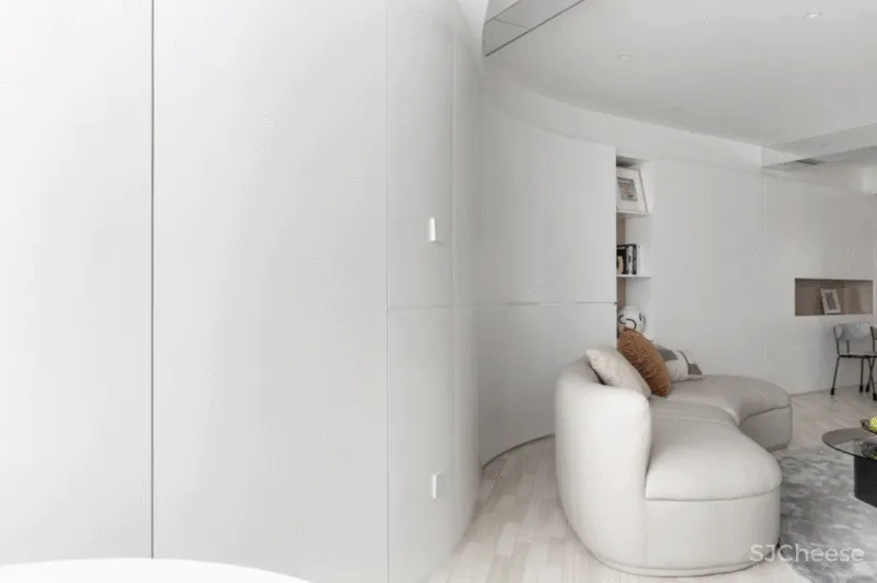 两道弧线串联起来的家，重新定义功能 理居设计