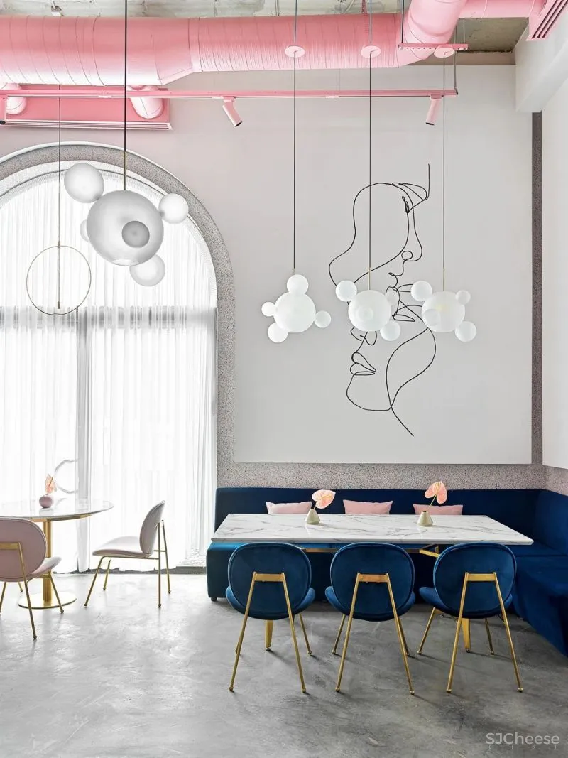 Lenz Architects 159㎡ 粉色餐厅设计