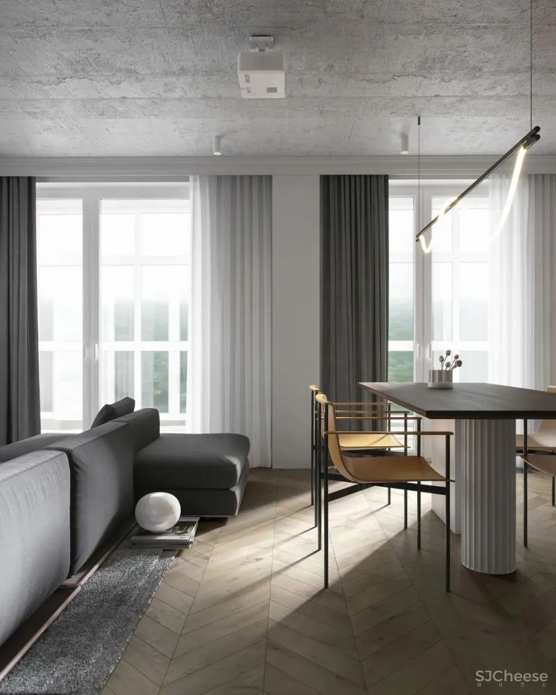 90㎡的实用系现代住宅,高级感炸裂!