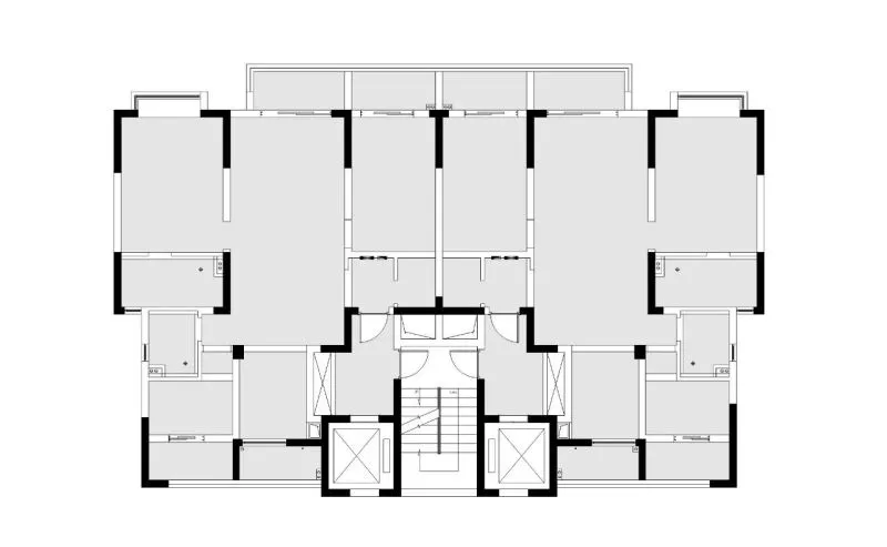 两户改一户,构造简致生活大平层︱辰佑设计
