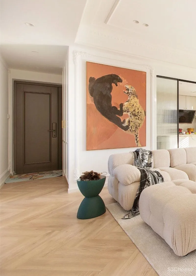 深圳夫妇买下143㎡,两户型打通 厨房合并,勾勒优雅“法式风情”!