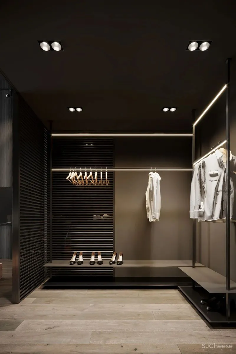 高级灰复式公寓,混凝土这么用简单又大气