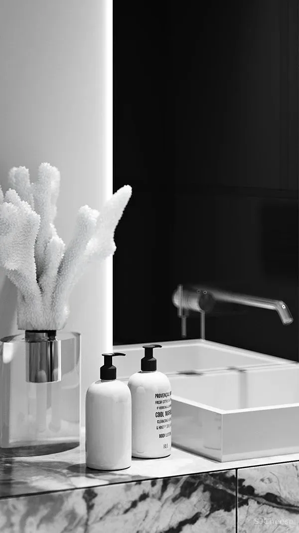 质感黑白灰公寓,释放简约而高雅的魅力!