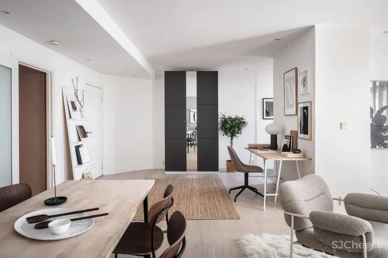 60㎡温柔知性的美,瑞典单身女子公寓