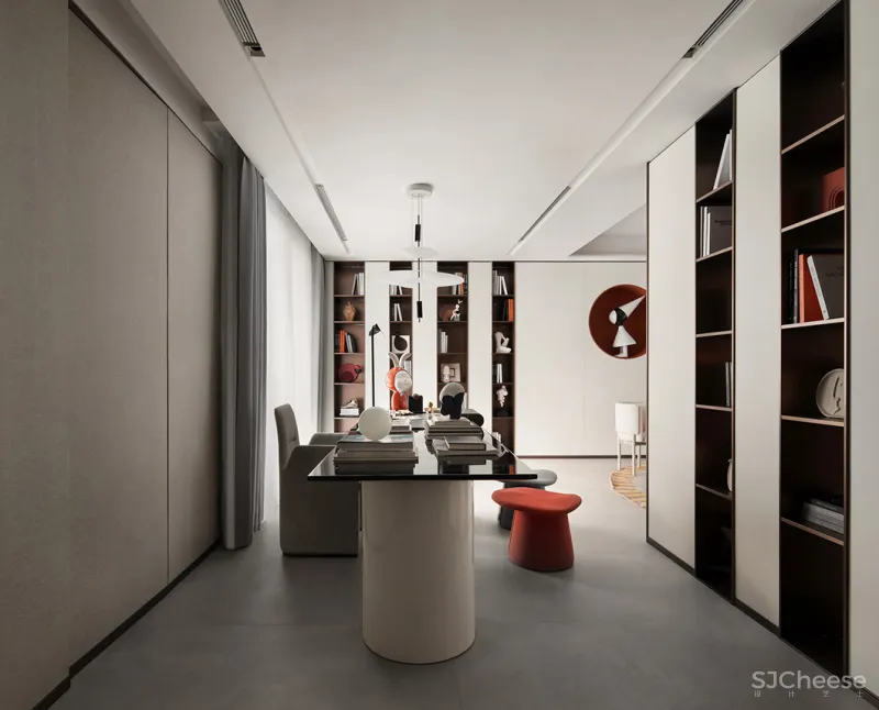 LESTYLE 乐尚设计:254㎡艺术住宅,家的鎏金光影!