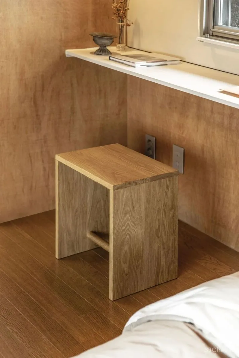 原木度假风，济州岛上的极简小公寓