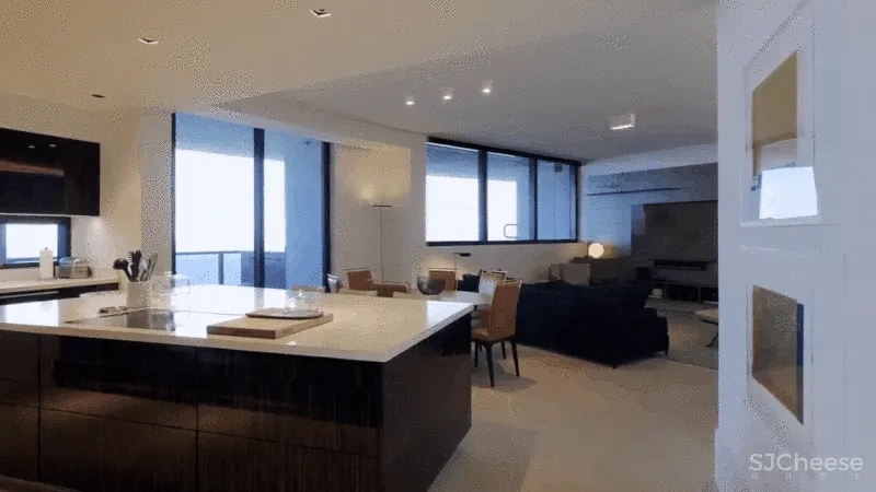 保时捷1000多平海景房，一家三口住，太奢侈了！