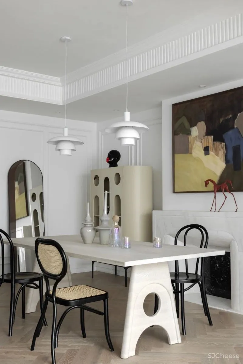 去浓郁、去奢华的140㎡随性法式复古风,艺术极了!