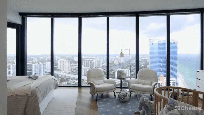 保时捷1000多平海景房，一家三口住，太奢侈了！