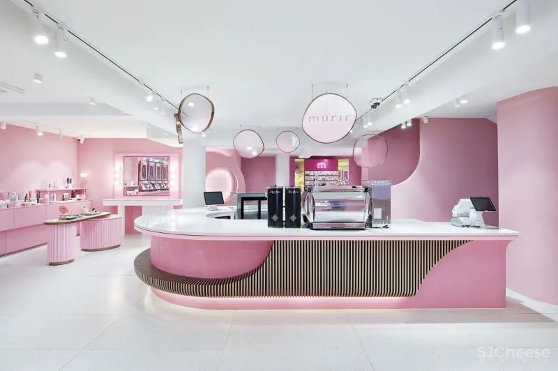 浪漫有趣，轻奢粉色系商业空间