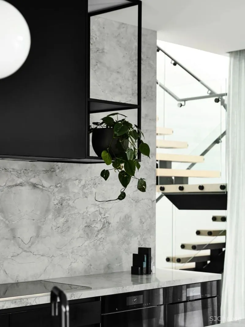 黑与白,宁静简约之居