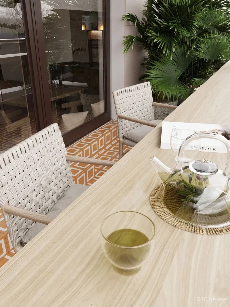 大户型下的浓郁枫叶红,留存满室的明朗光泽!