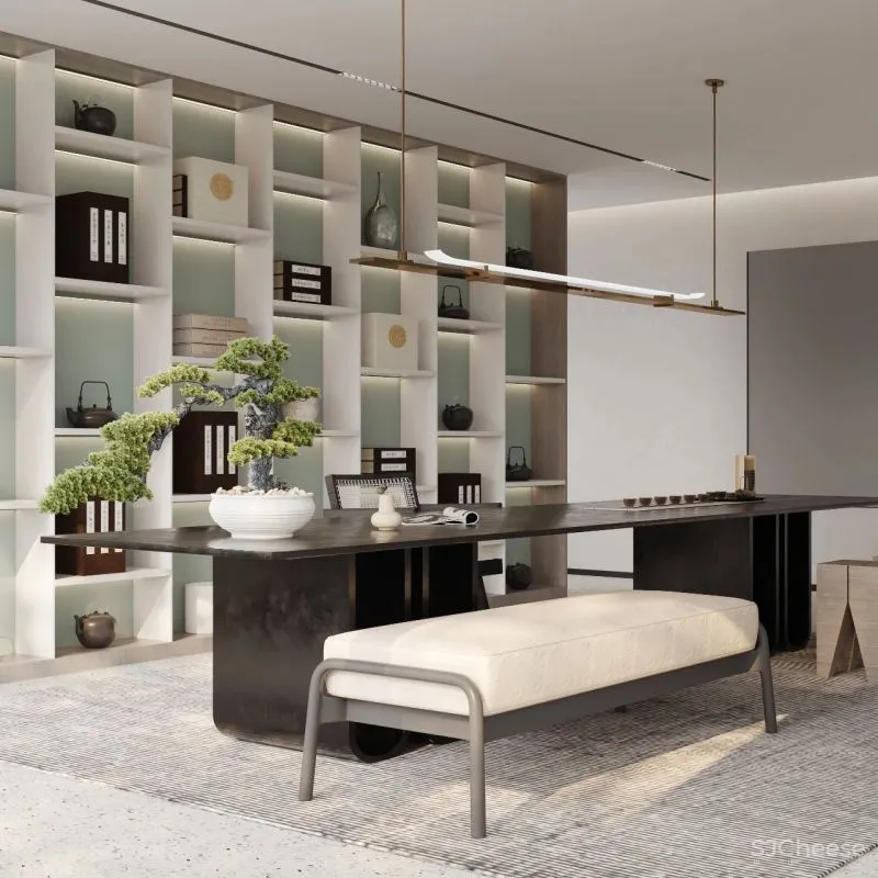 茧界设计:暖色调的油画美墅,尽显极简平衡之美!