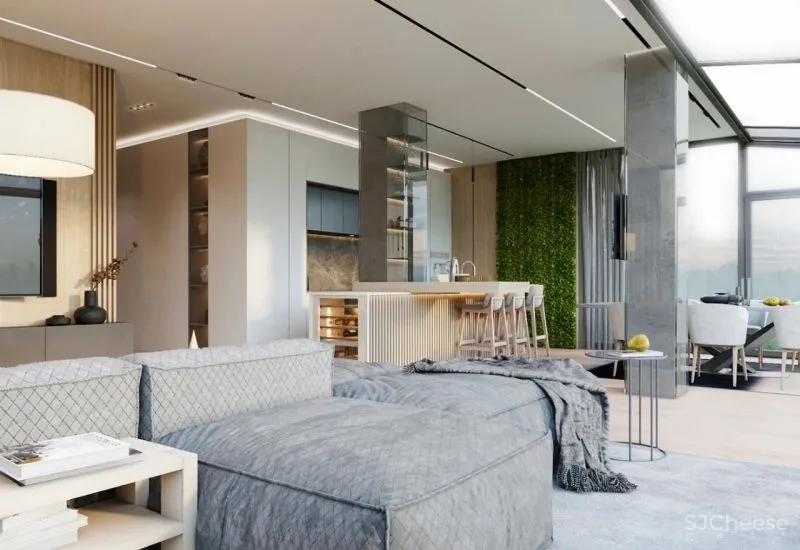 140㎡原木公寓,简约清新!