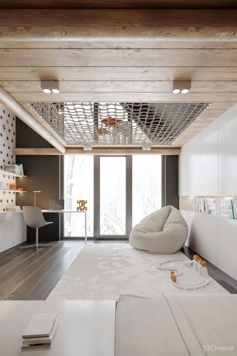 高级灰复式公寓,混凝土这么用简单又大气