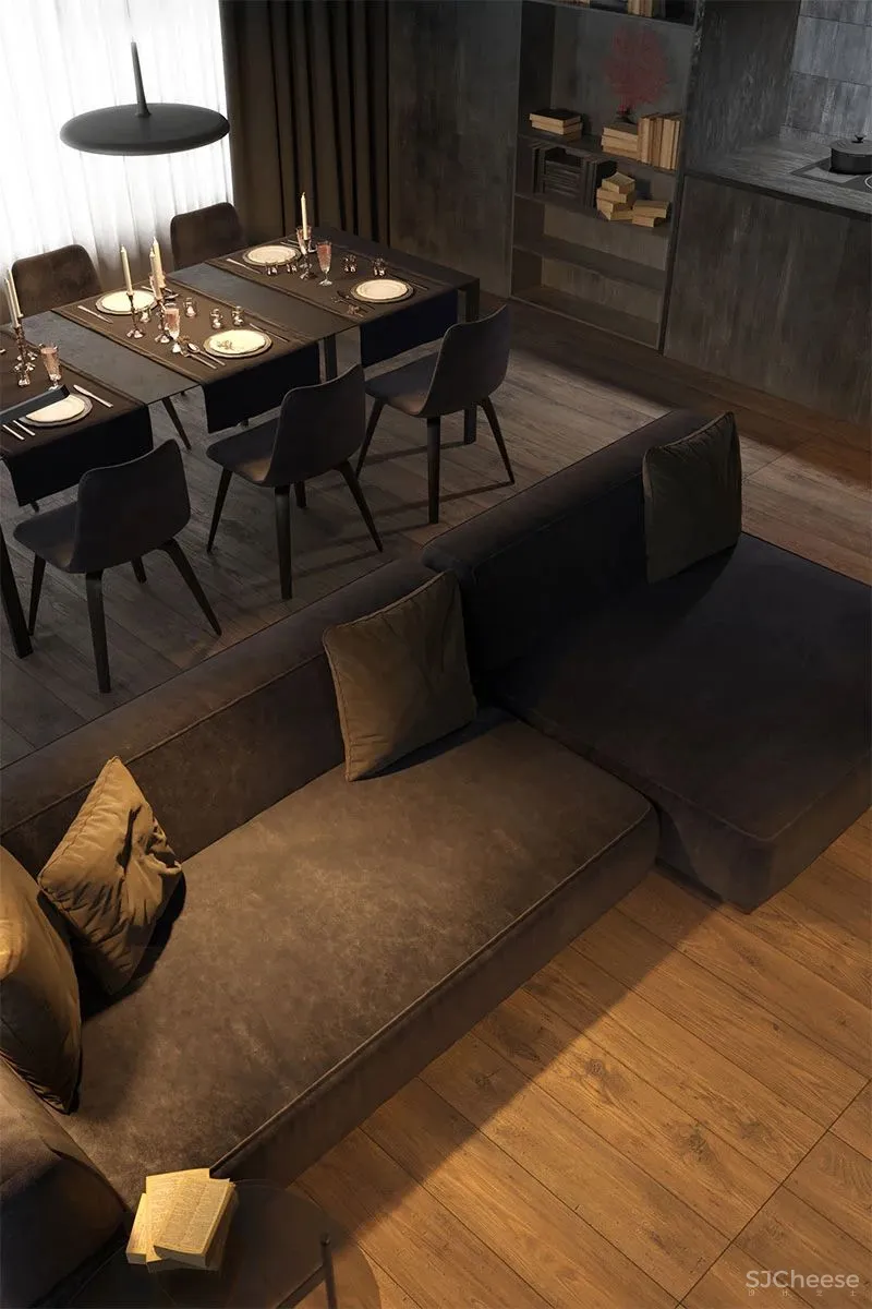 161㎡现代优雅,暗黑魅力