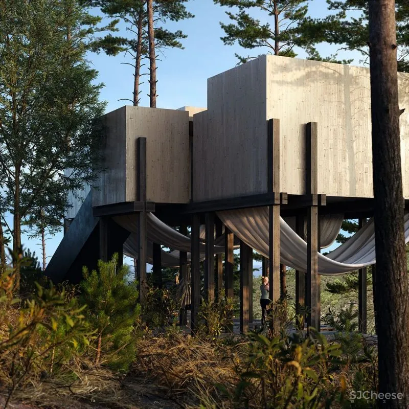 OBRIY新作 一座置身于山林间的瑜伽馆