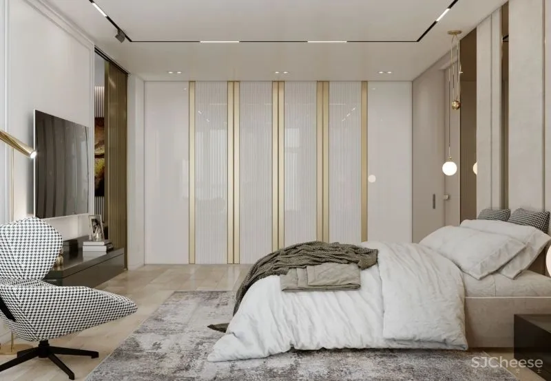 120m²私宅设计，黄铜与轻奢的邂逅