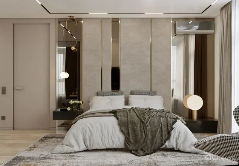 120m²私宅设计，黄铜与轻奢的邂逅