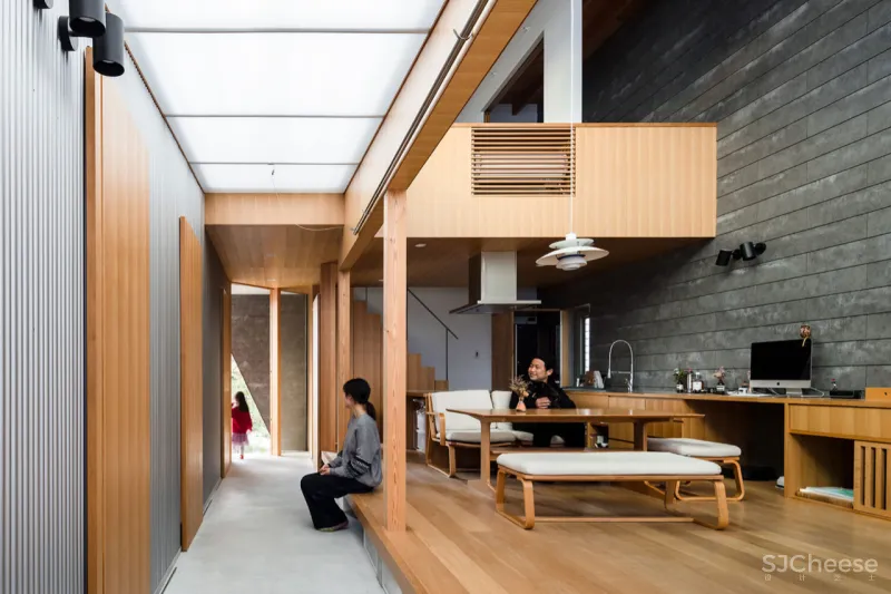 93㎡ 木结构住宅,巧妙引光入室,让家通透又明亮