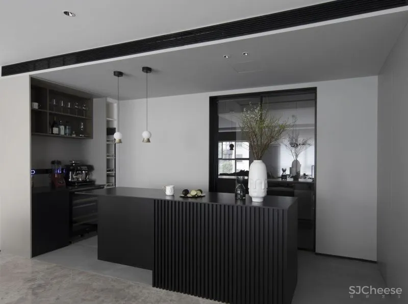 空间连通却互不干扰,全屋隐形收纳,上海190㎡大平层到底什么样?