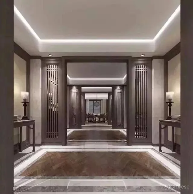 新中式玄关设计,方寸之间自成天地!
