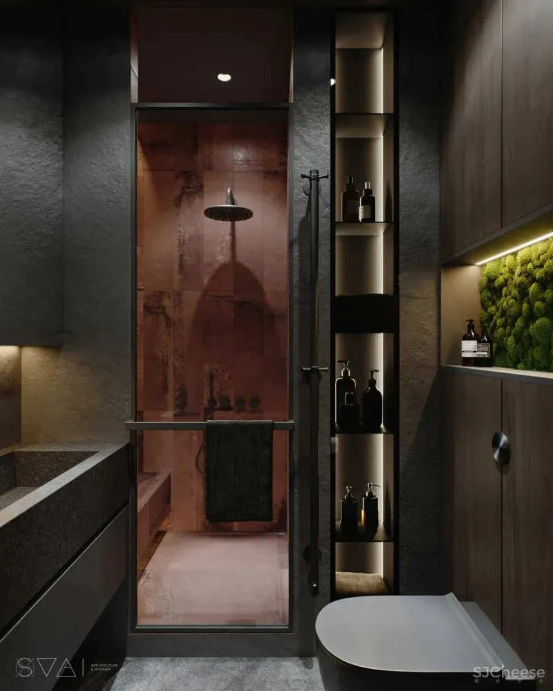 90㎡黑色沉稳，豪宅范儿十足