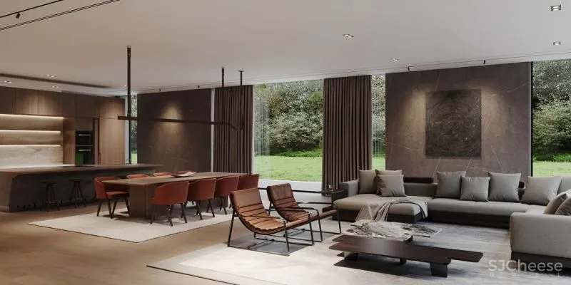 360㎡简约风豪宅,成功人士的气质!