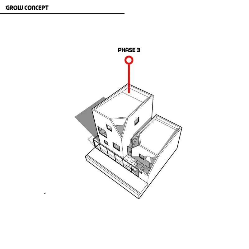 印度尼西亚，雅加达，“双胞胎”住宅 DELUTION
