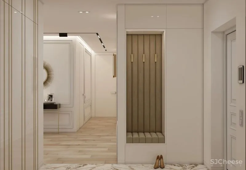 120m²私宅设计，黄铜与轻奢的邂逅