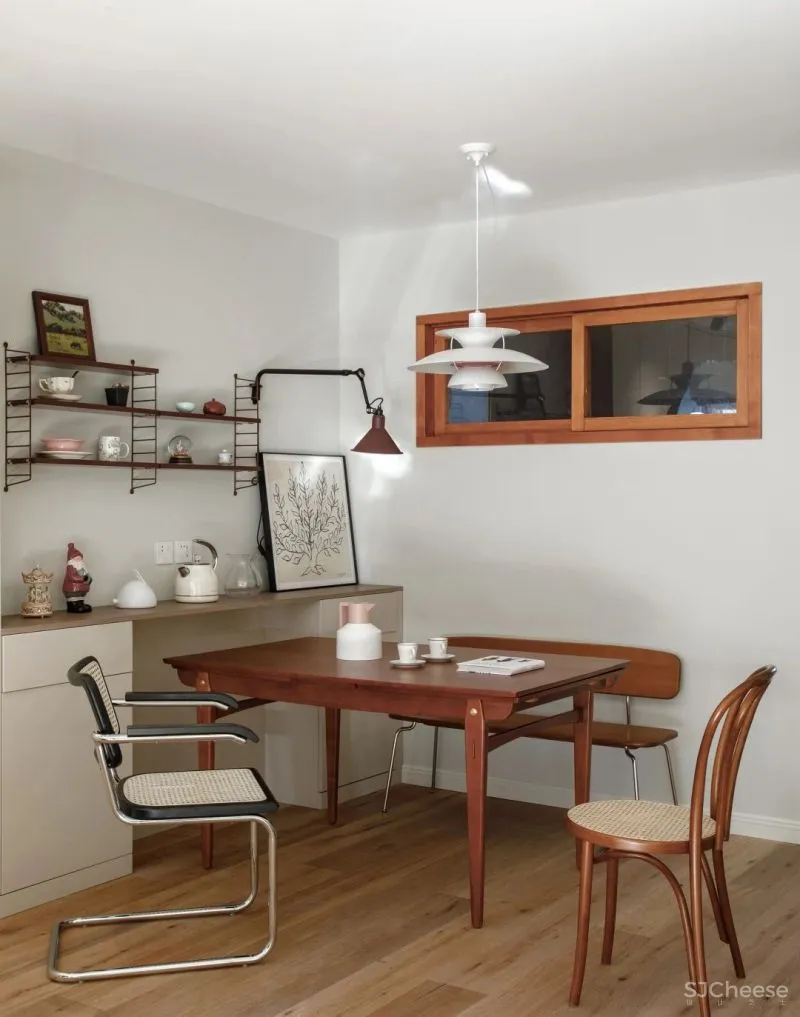 强烈安利超美中古风!83㎡两室改三室,安放三代五口人,收纳真心强大!