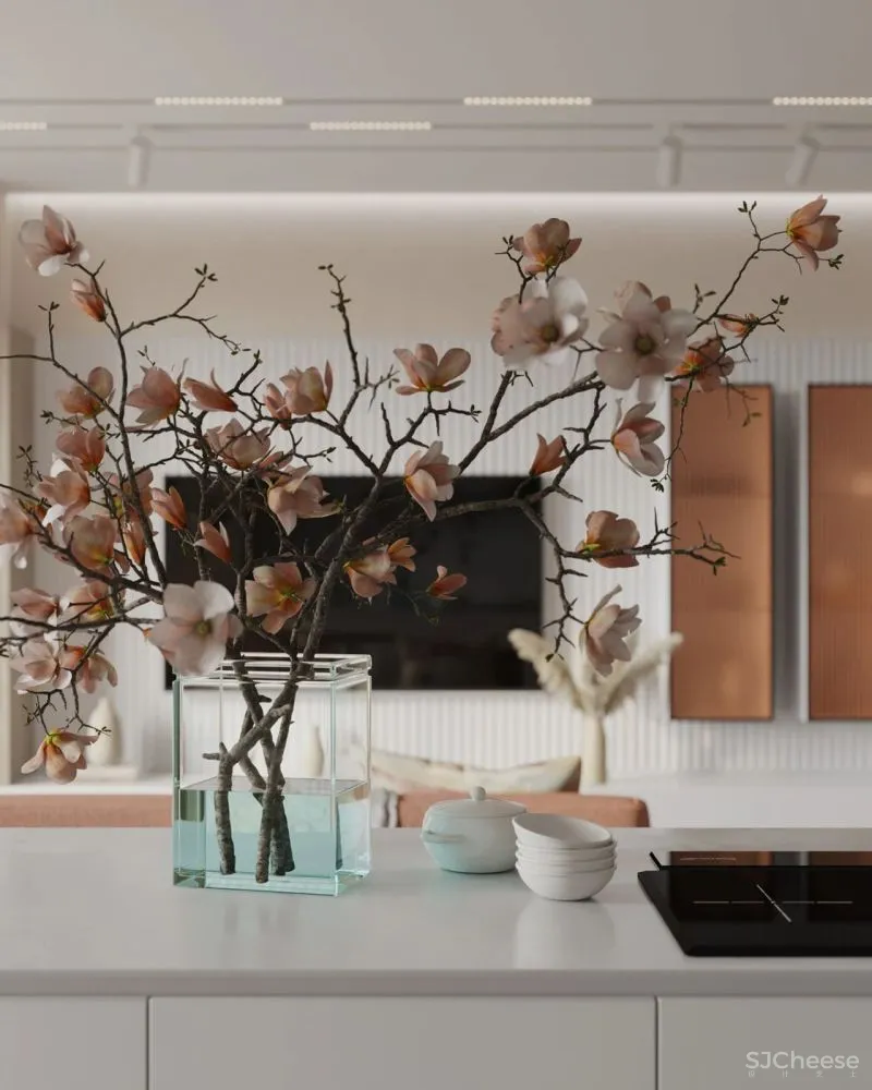 粉色 亚麻色,藏在公寓里的温润细腻!