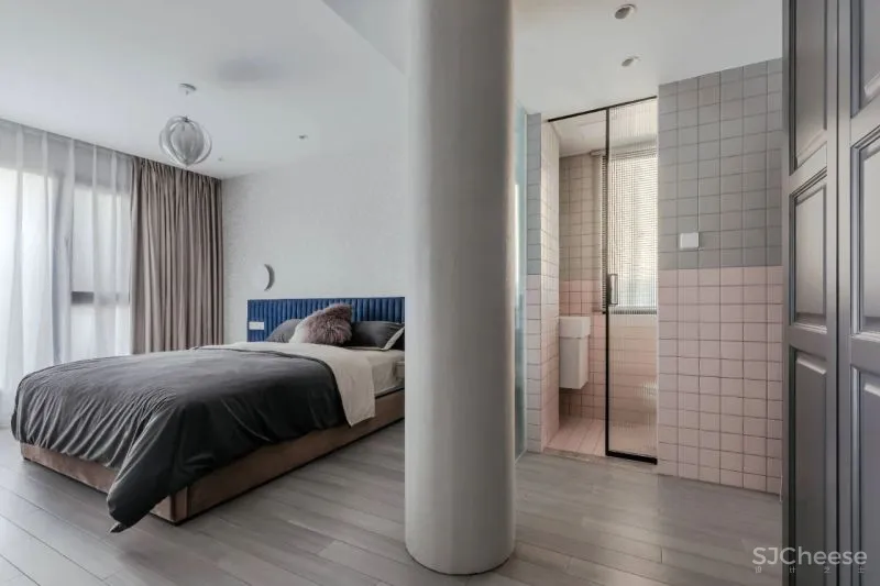 豆绿浅粉 蜂蜜色,折衷主义现代格调 禄本设计