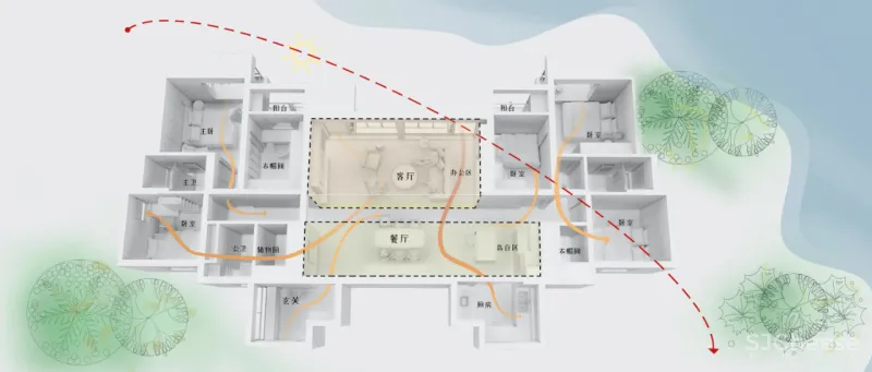 180m² 五室二厅，这样布局 1㎡ 都不浪费！