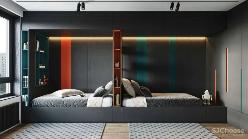 90㎡黑色沉稳，豪宅范儿十足