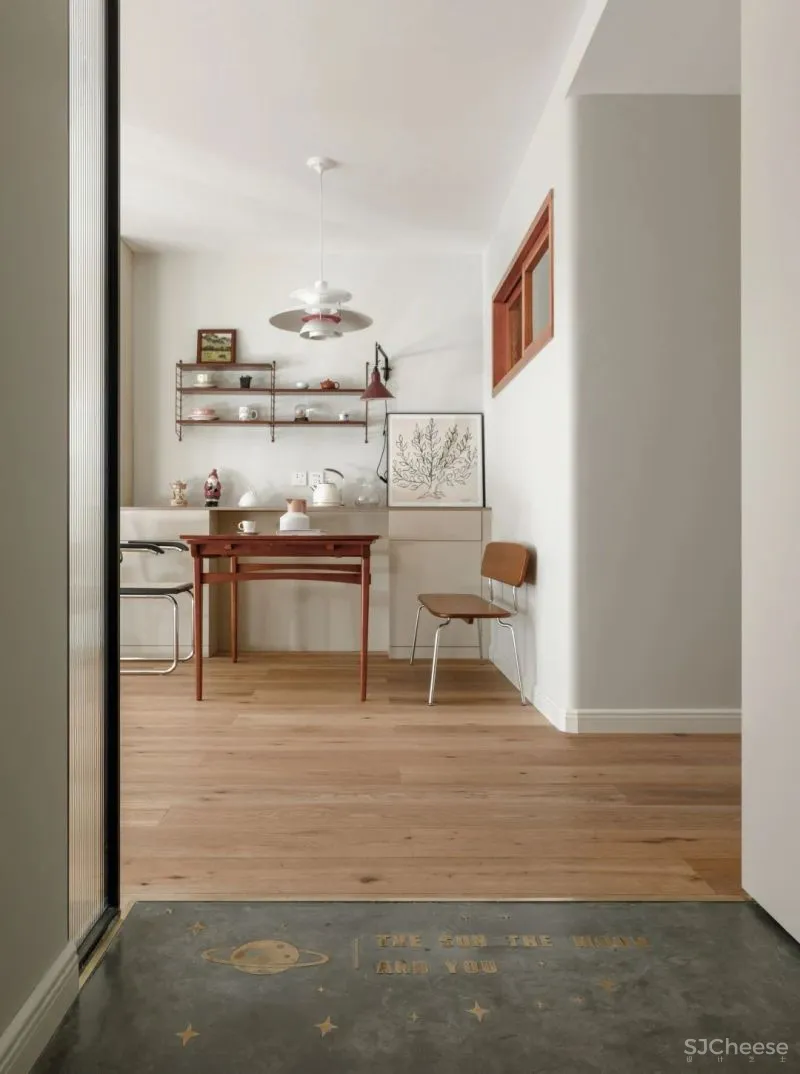 强烈安利超美中古风!83㎡两室改三室,安放三代五口人,收纳真心强大!