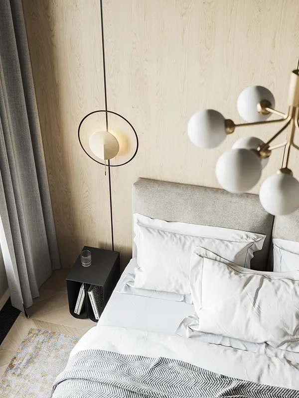 90㎡ 两室一厅,拱形元素的时尚应用,清爽又个性!