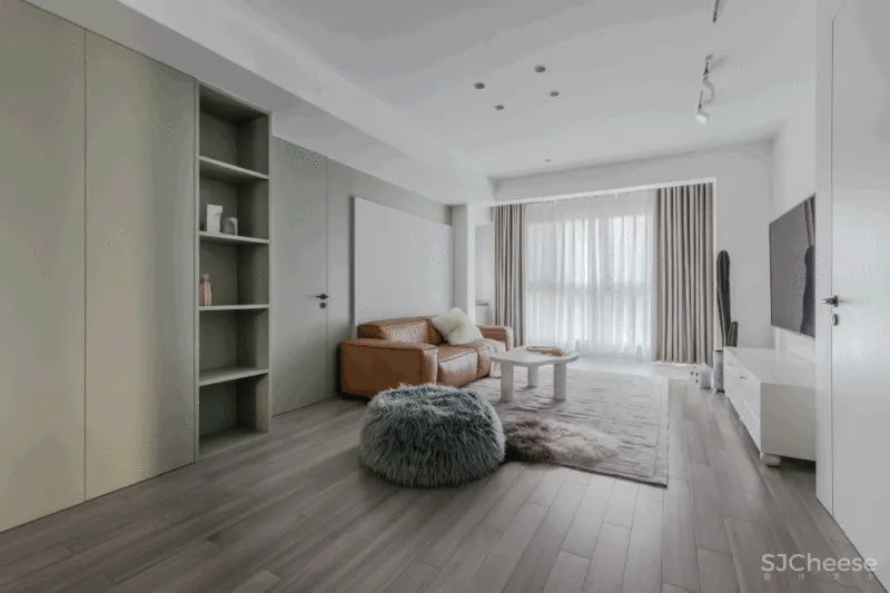 豆绿浅粉 蜂蜜色,折衷主义现代格调 禄本设计