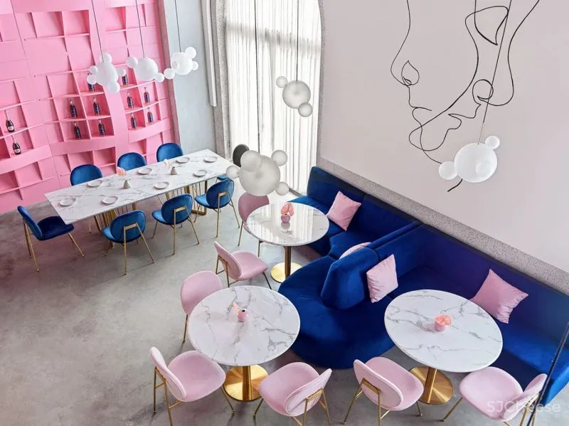 Lenz Architects 159㎡ 粉色餐厅设计