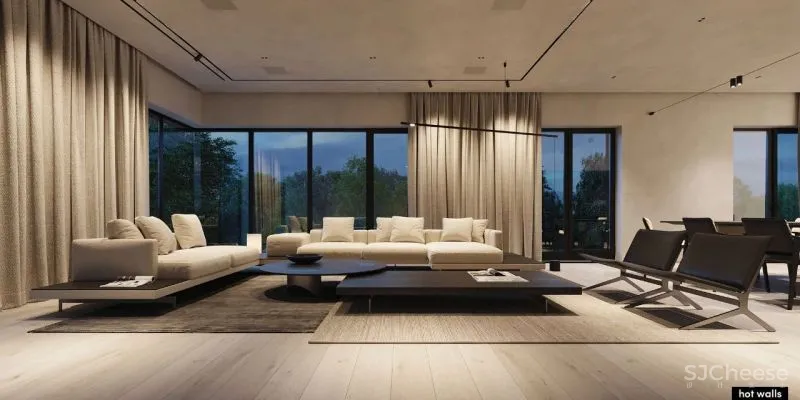 155㎡俄罗斯极简设计,沉静的艺术!