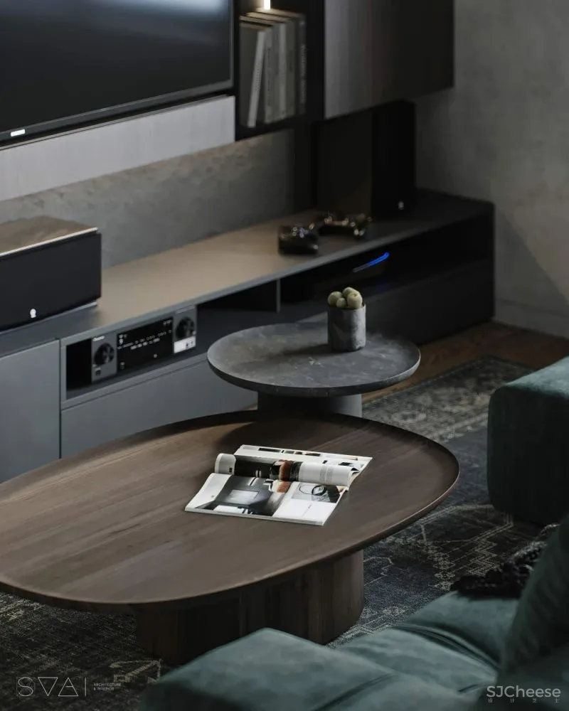 90㎡黑色沉稳，豪宅范儿十足
